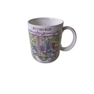 CITY MUGS White PITTSBURGH Art City Downtown Coffee Mug